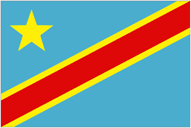 Drapeau de Congo, the Democratic Republic of The