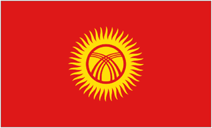 Flagge von Kyrgyzstan