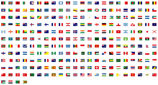 liste des drapeaux du monde